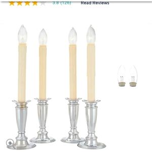 Flameless window candles